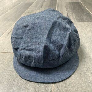 Gap Kids Cotton Denim Cabbie/Newsboy Hat – Size 3T–4T (3XL‑4XL ~ 3–4 years)